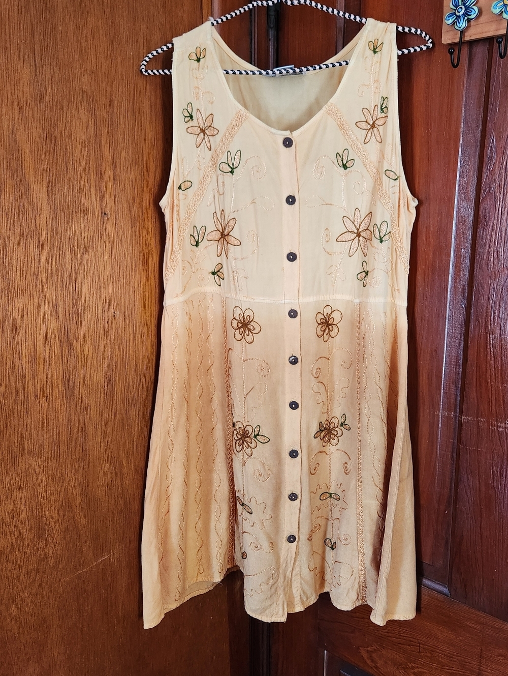 Flower Yellow Free Size Dress / Tunic